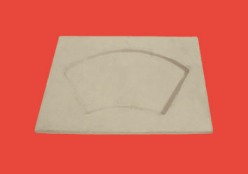 Profile batts for glass surface of tea table